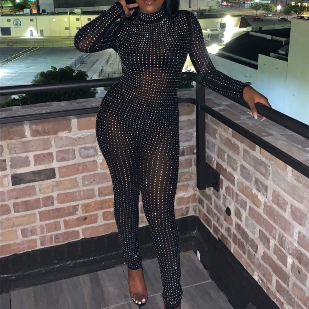 Rhinestone Jumpsuit